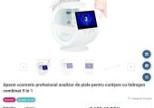 Aparat cosmetic profesional analizor de piele pentru curățare cu hidrogen combinat 9 în 1