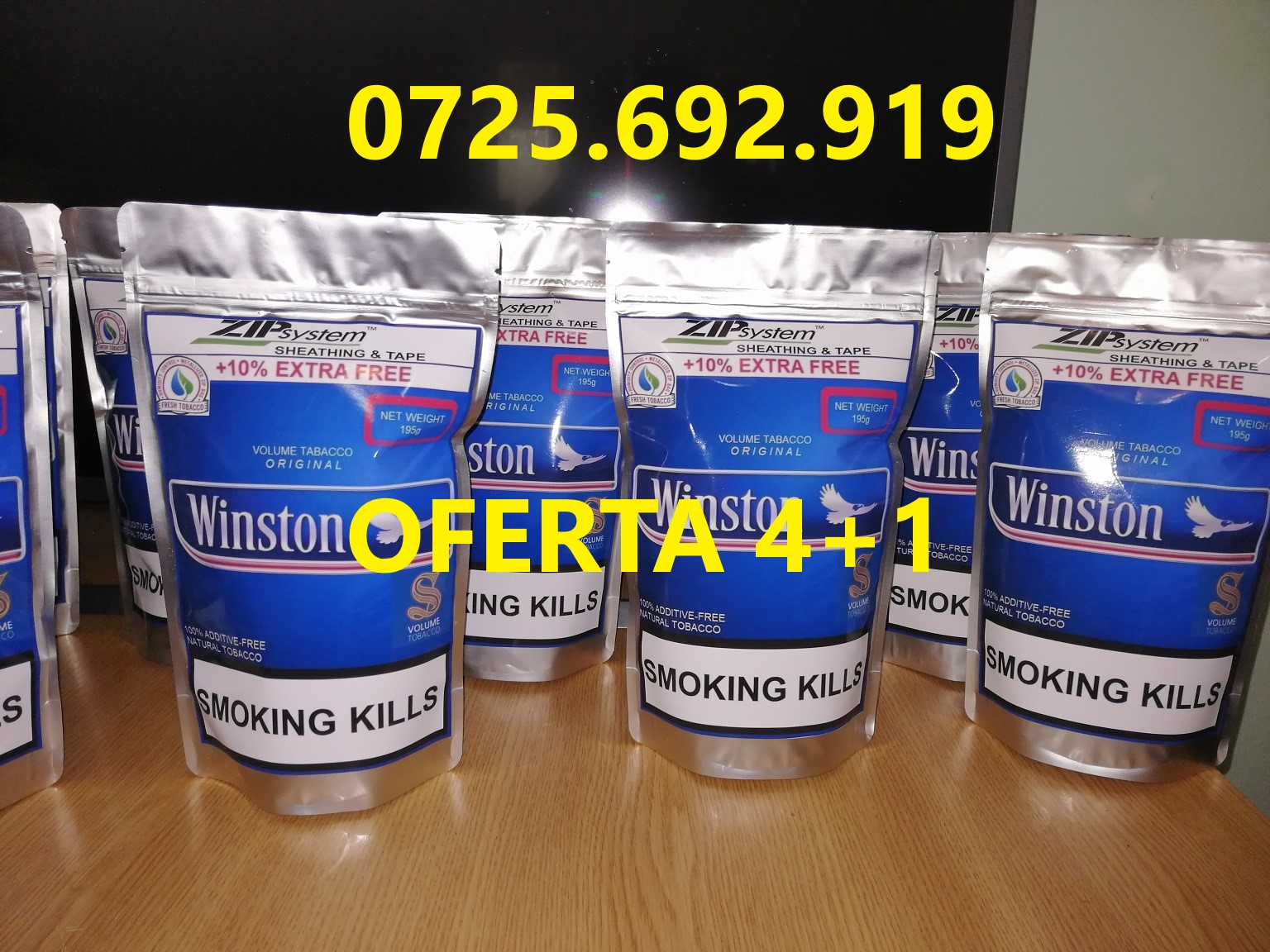 Tutun Firicel la punga sigilata de 190g – livrare rapida ! Oferta 4+1