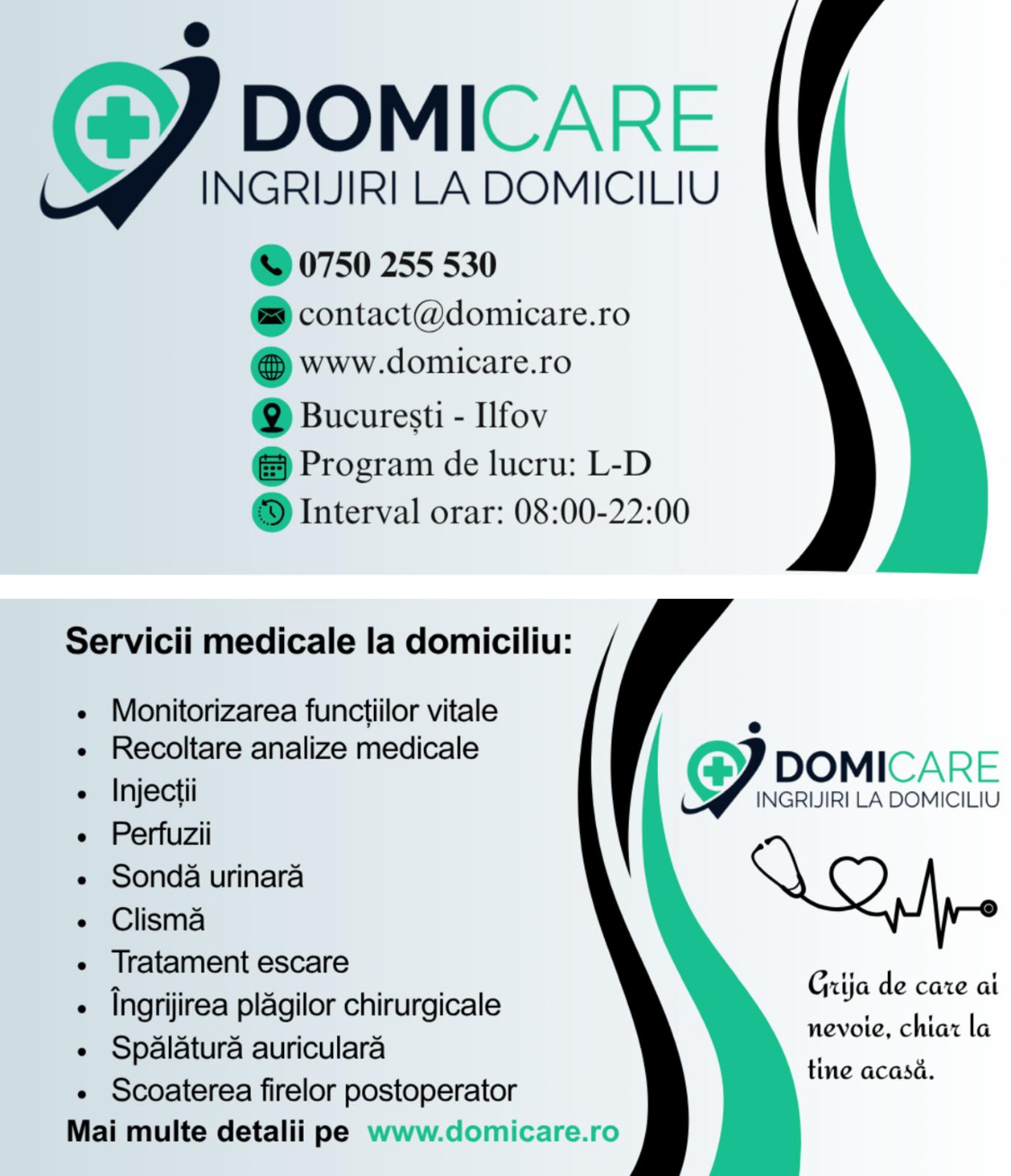 DomiCare – Îngrijiri medicale la domiciliu Bucuresti-Ilfov