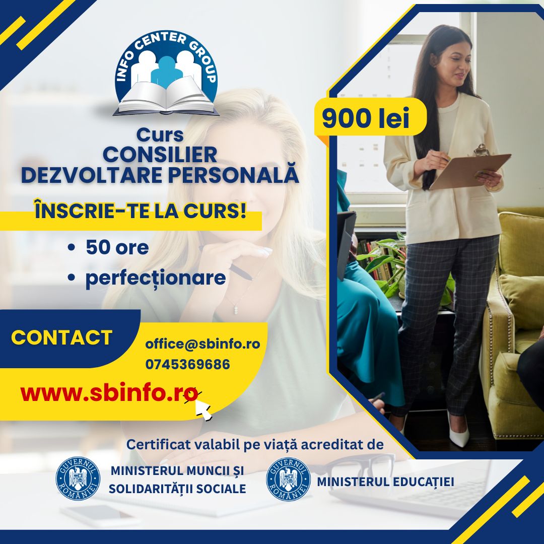 Curs Consilier Dezvoltare Personală