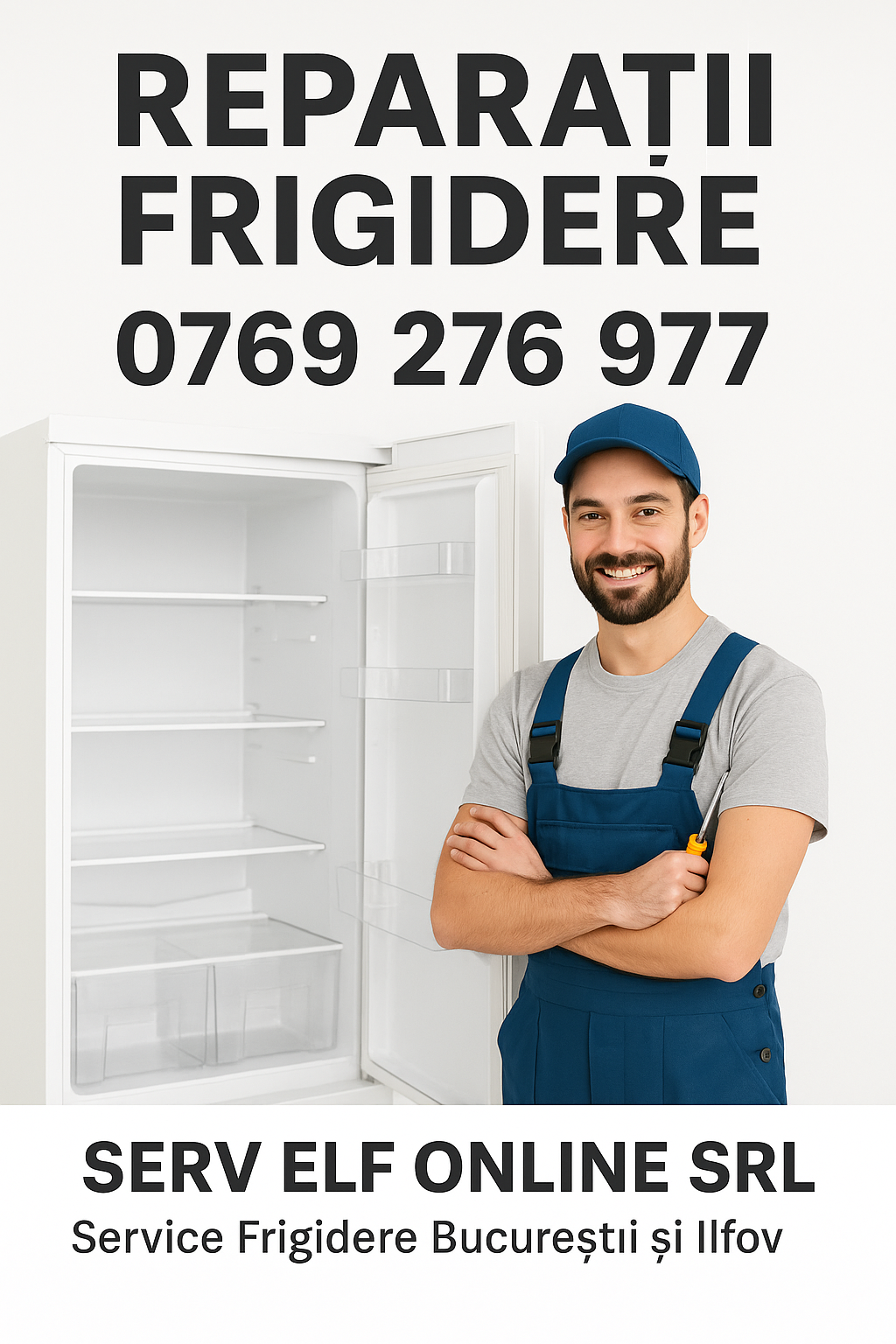 Reparații frigidere, combine și lăzi frigorifice la domiciliu în București și Ilfov.