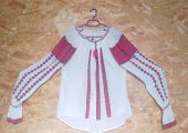 Vând costum popular muntenesc – 6 piese, lucrat manual