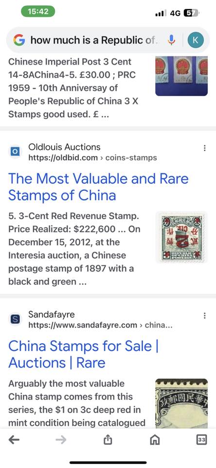 Timbre rara China si Germania