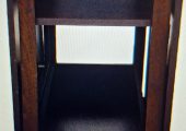 Masa extensibila wenge (6 – 8 locuri) cu 4 scaune + cadou masa mijloc