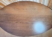 Masa extensibila wenge (6 – 8 locuri) cu 4 scaune + cadou masa mijloc
