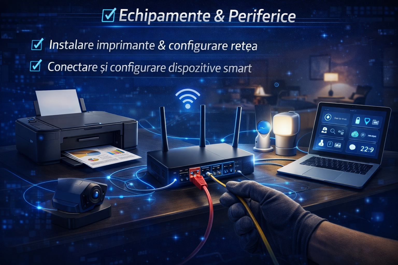 Repar PC + WiFi + Camere Supraveghere + TV & Audio Setup