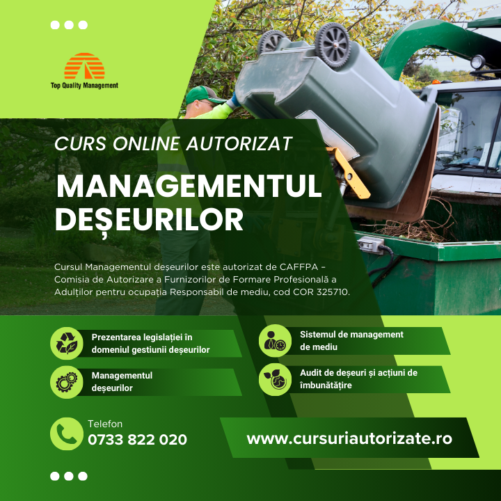 Curs Managementul deseurilor online