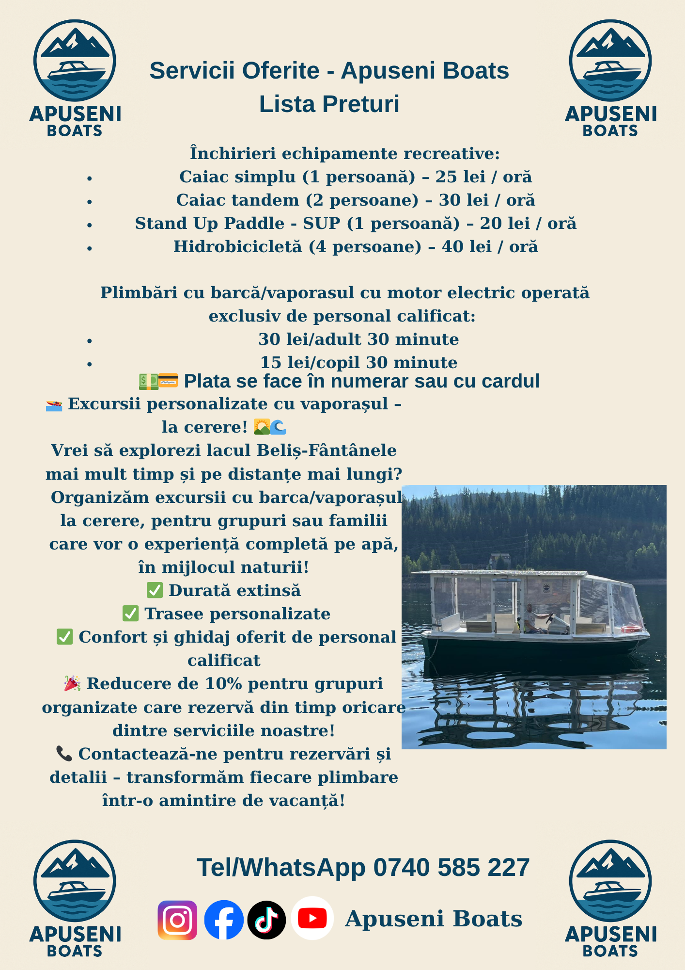 Agrement nautic pe Lacul Beliș-Fântânele | Apuseni Boats – Reducere 10% pentru rezervări în avans