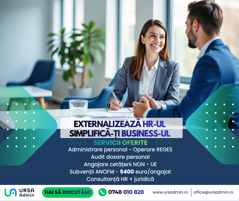 Servicii Resurse Umane (HR) – Externalizare completă | Suport juridic