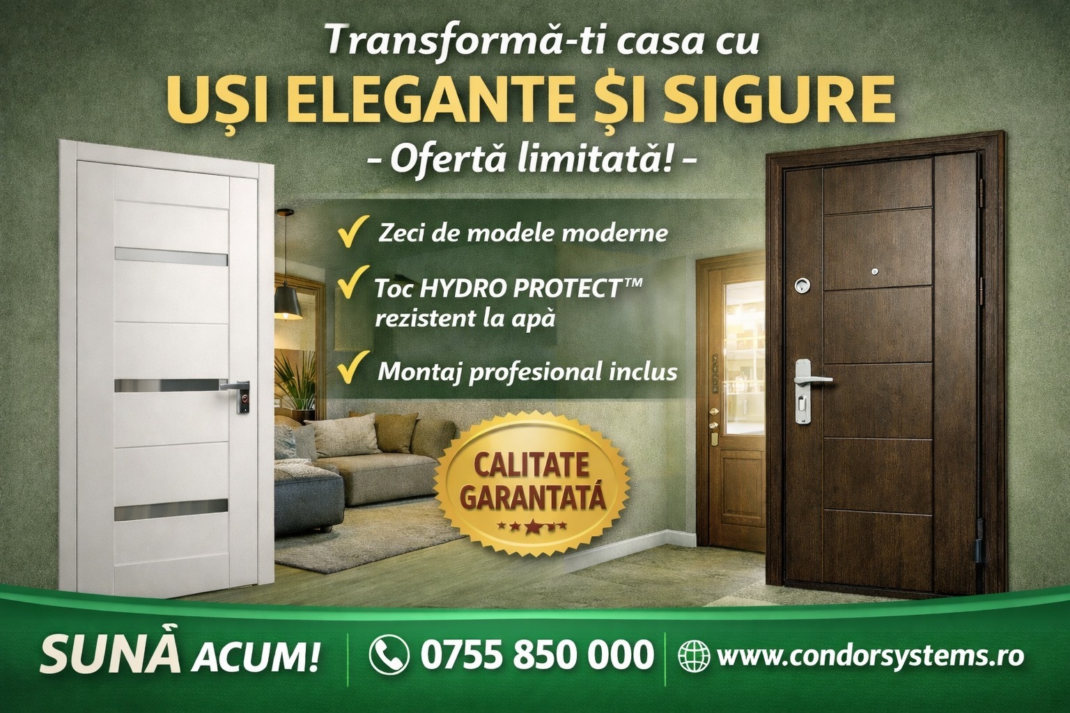 Solutii complete de usi pentru proiecte de anvergura