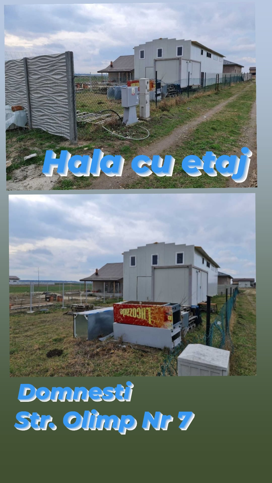 HALA NOUA si teren vanzare Domnesti -oferta promo!