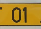 Placute auto galbene