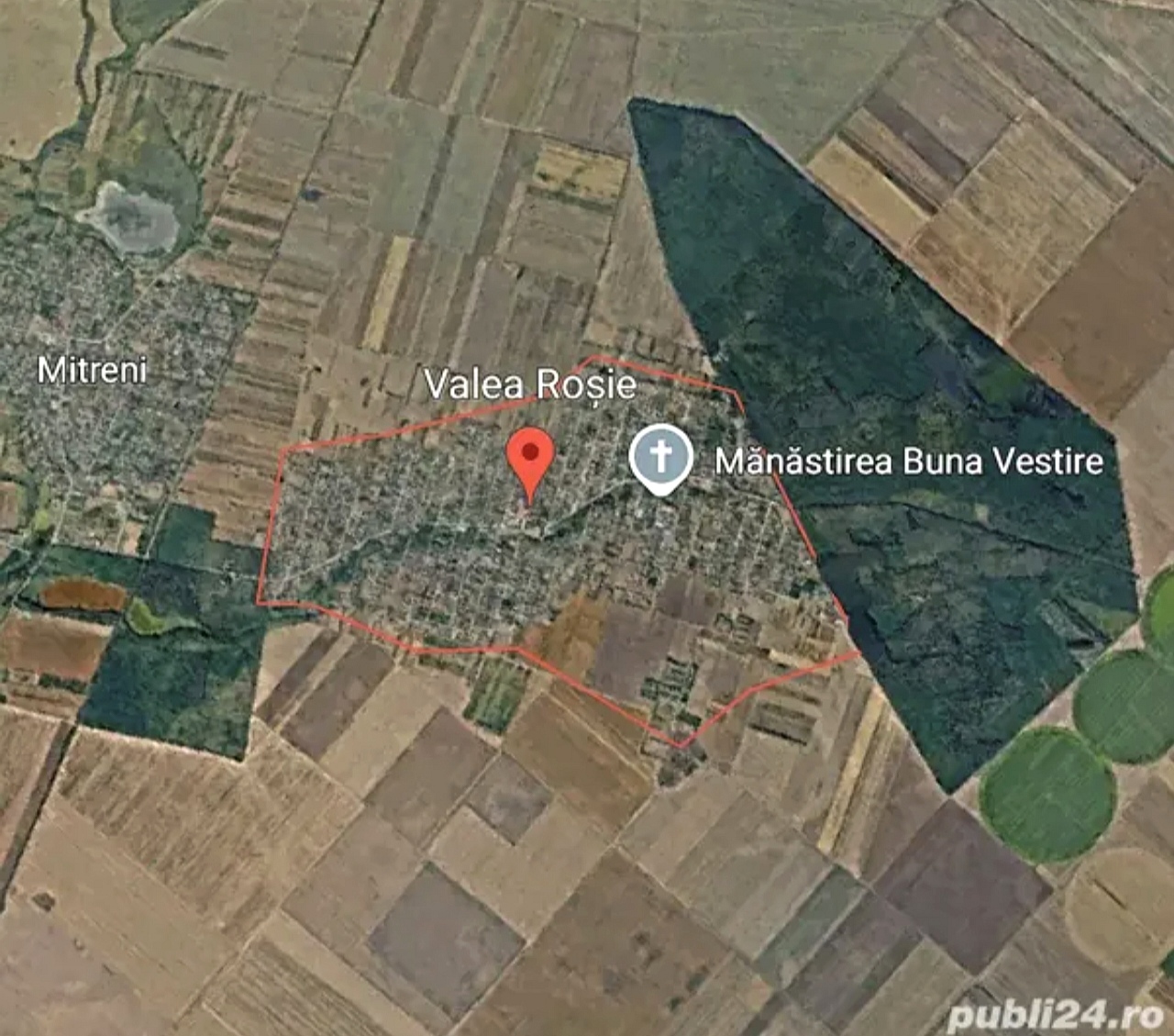 Teren intravilan Casa 809 mp Sat Valea Roșie Jud Călărași la 62 km fata de București