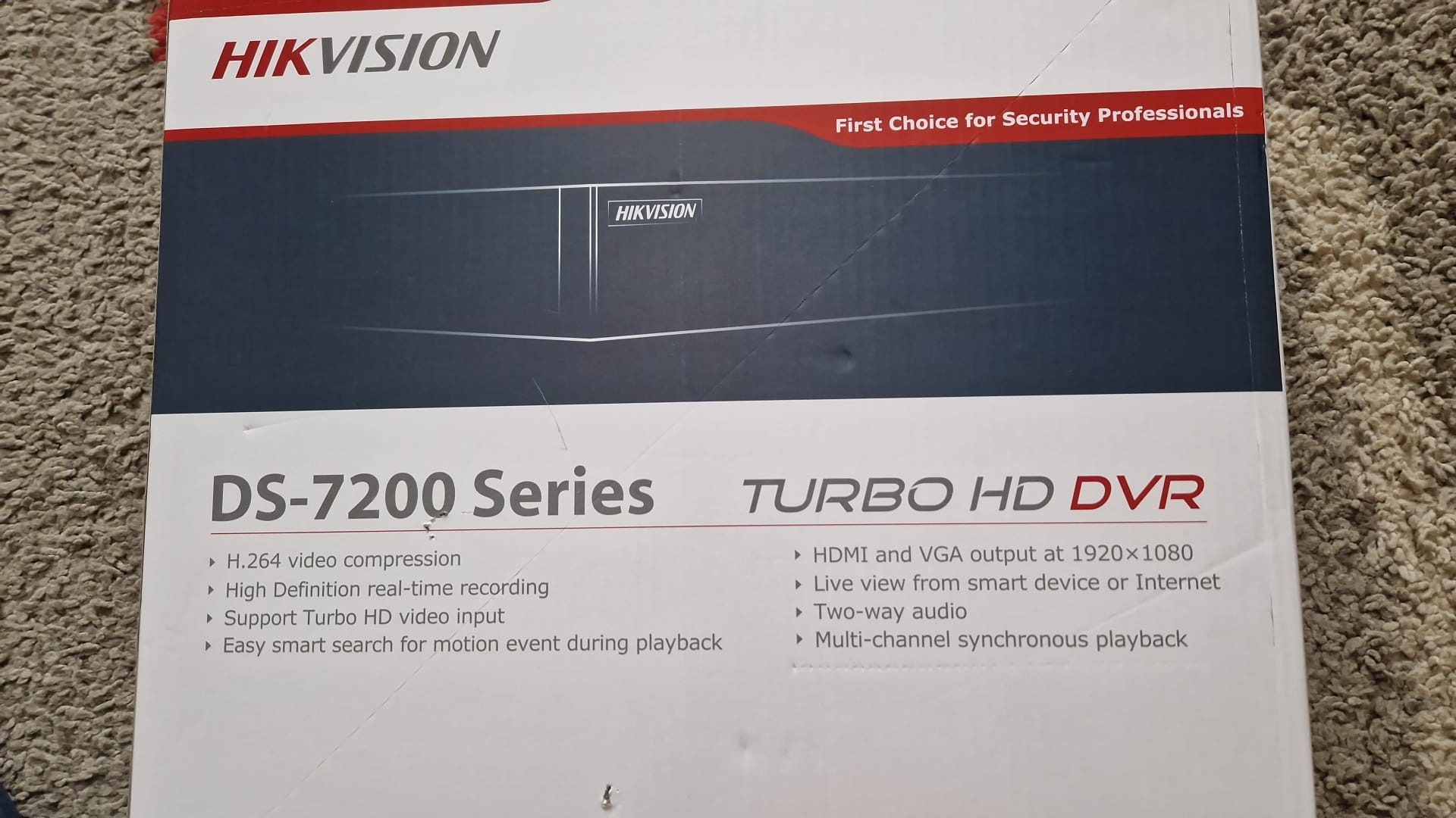 Vând Set Supraveghere Hikvision – DVR + 6 camere, toate la cutie + HDD 1TB WD RED