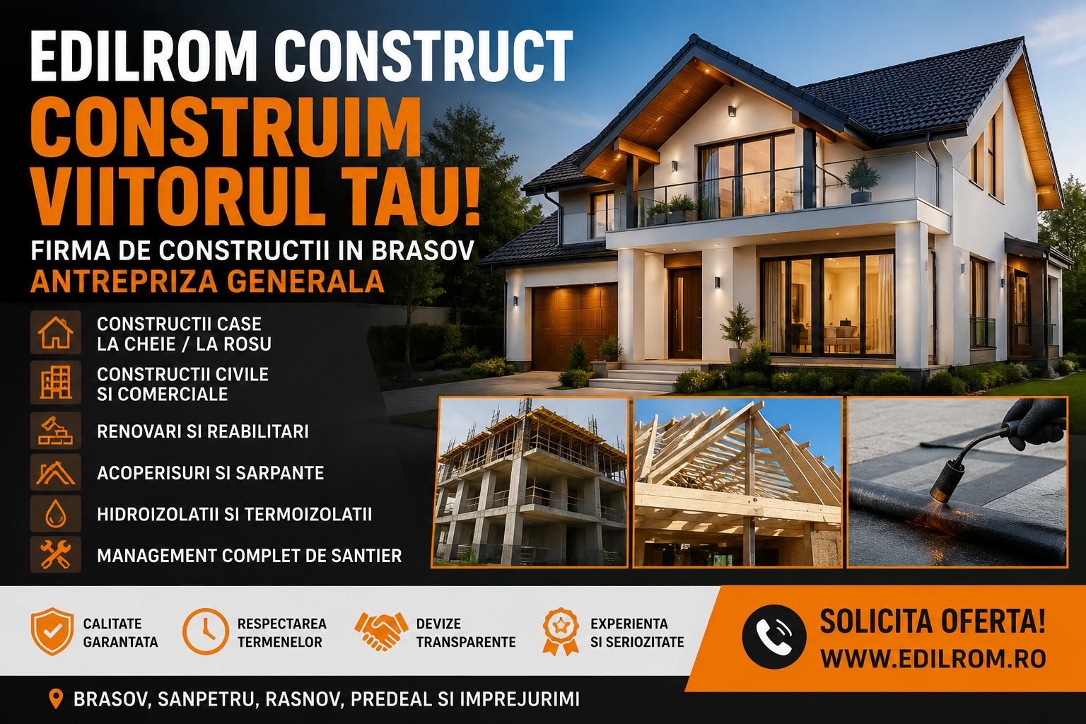 Firma Constructii Brasov – Constructii Case la Cheie, Case la Rosu, Renovari si Antrepriza Generala