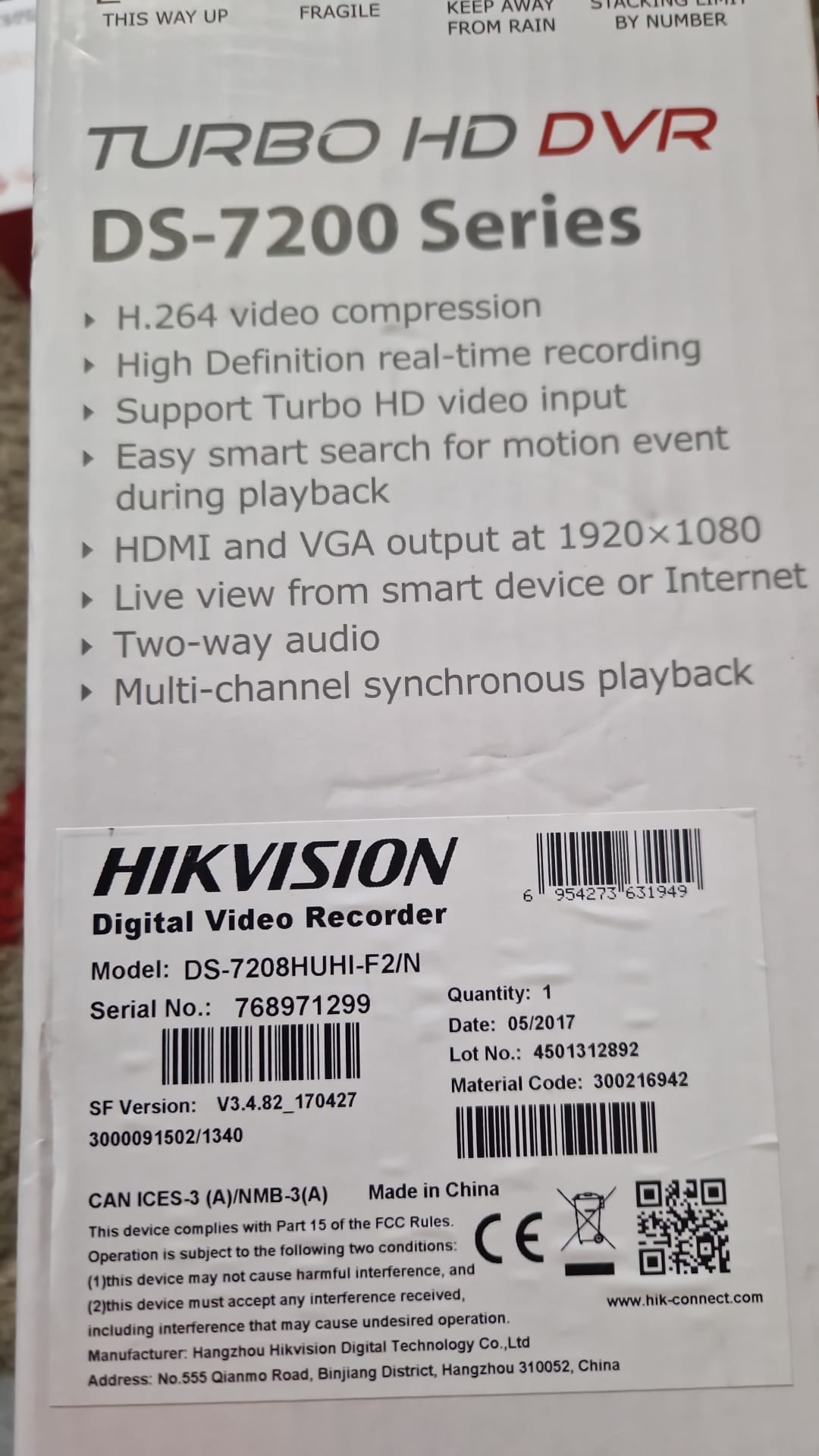 Vând Set Supraveghere Hikvision – DVR + 6 camere, toate la cutie + HDD 1TB WD RED