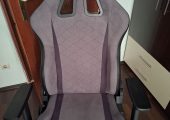 Scaun Gaming, Arozzi Soft Fabric, Tetiera, Ajustabil, max. 120kg, Negru/Gri.