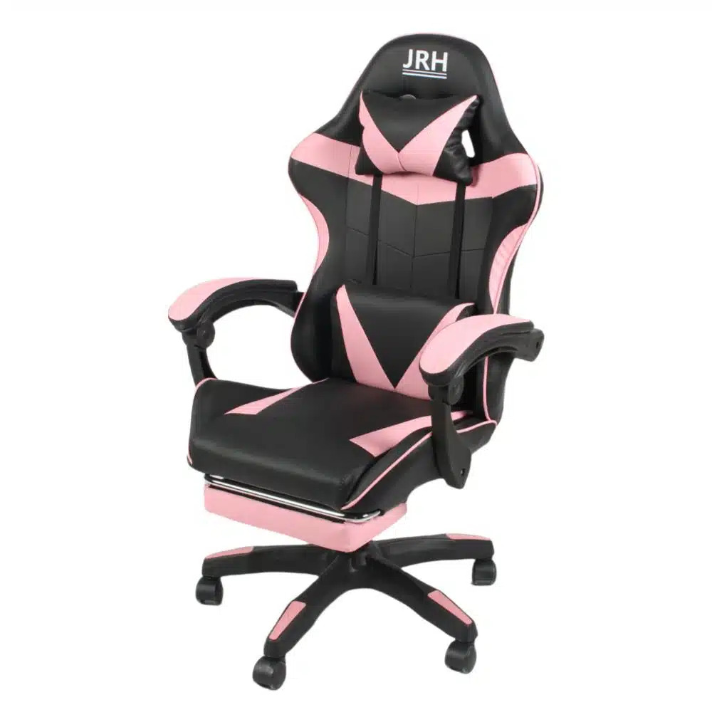 Scaun Gaming Profesional Piele Sintetica, 130 kg, perna lombara – rozz