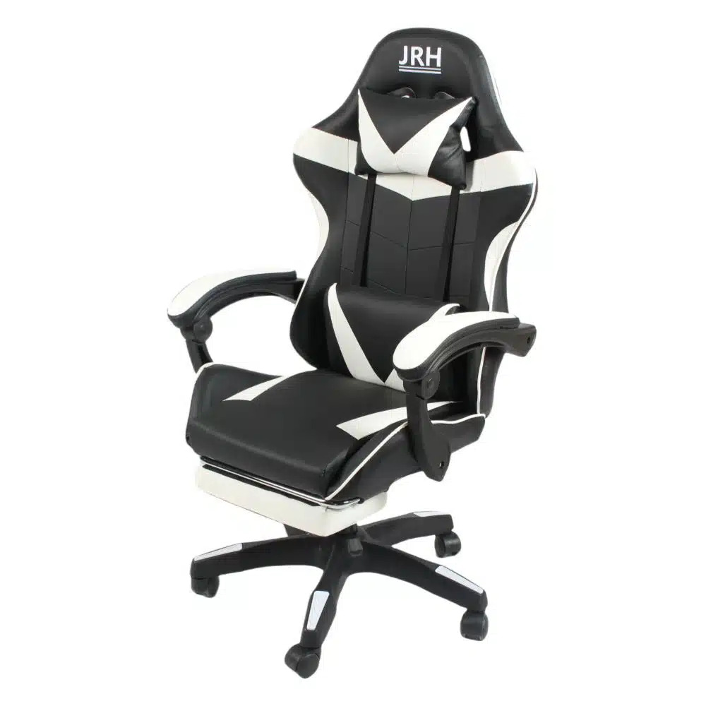 Scaun Gaming Profesional Piele Sintetica, 130 kg, perna lombara – rozz
