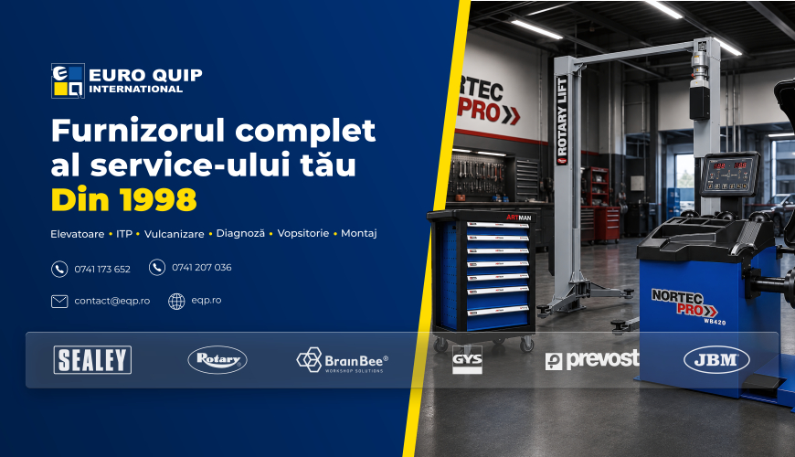 Scule si echipamente profesionale pentru service auto | EQP.ro – Distribuitor din 1998