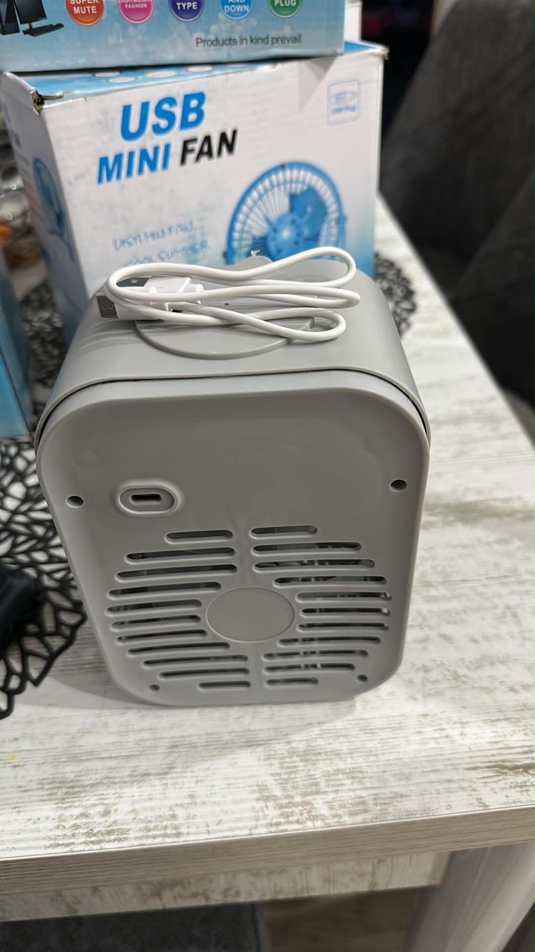 Mini Racitor aer portabil, air cooler, JRH, 3 functii racire, umidificare, purificare aer