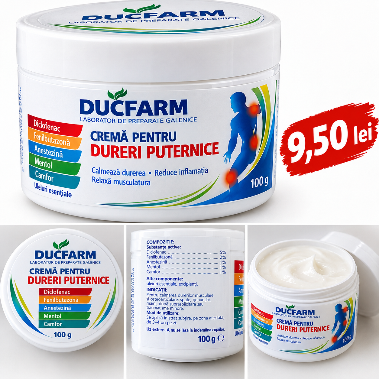 Cremă masaj terapeutic.
