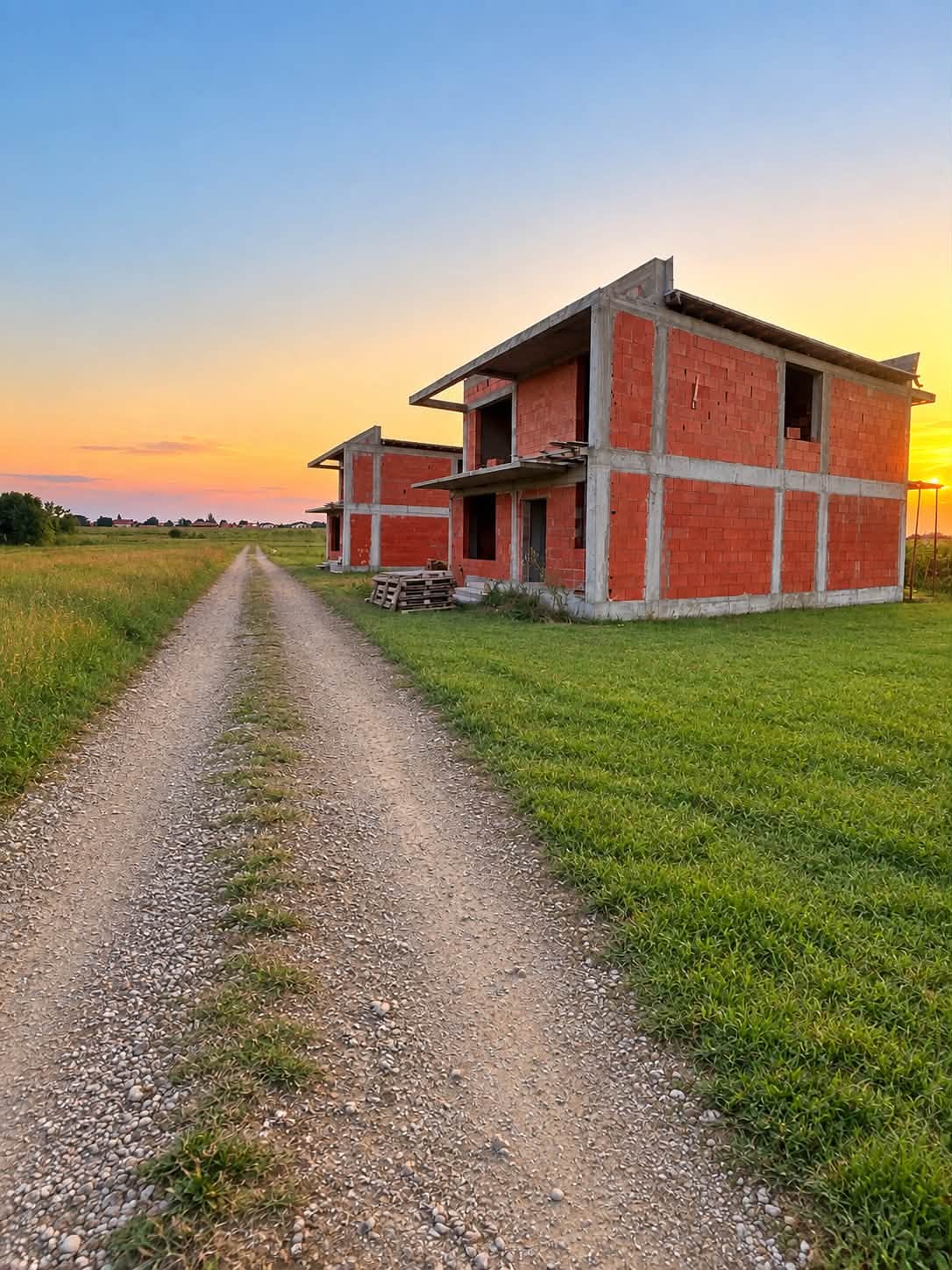 Casa la rosu in Frumusani (15 km de Bucuresti)