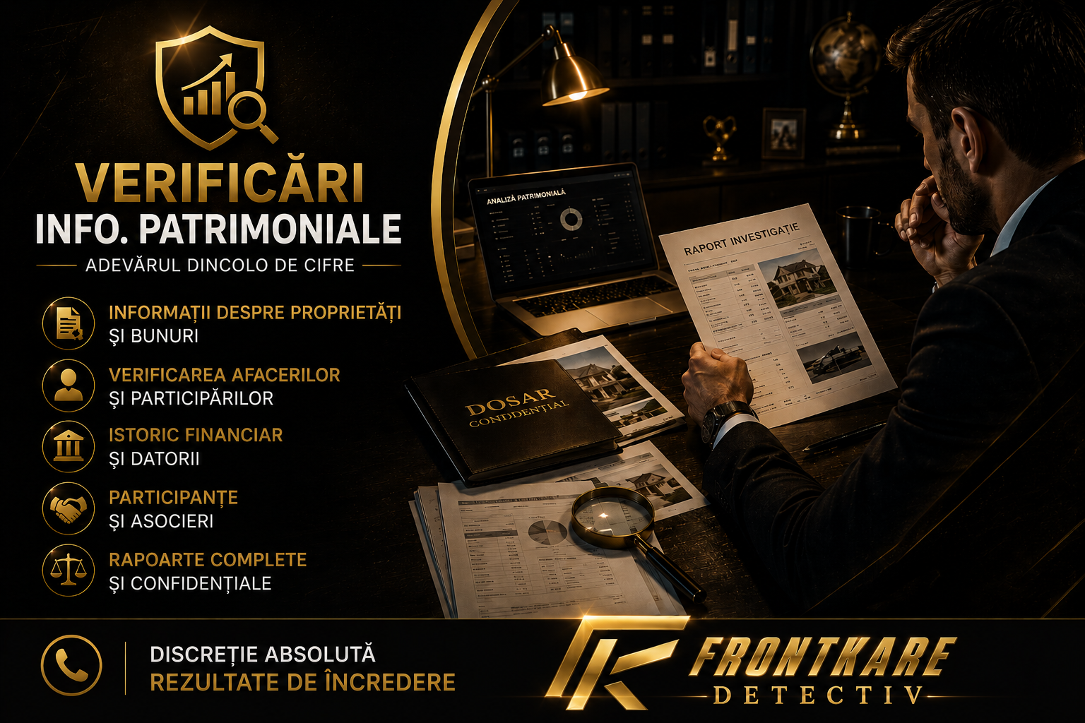 DETECTIV FRONTKARE DETECTIV PARTICULAR, INVESTIGAȚII PRIVATE