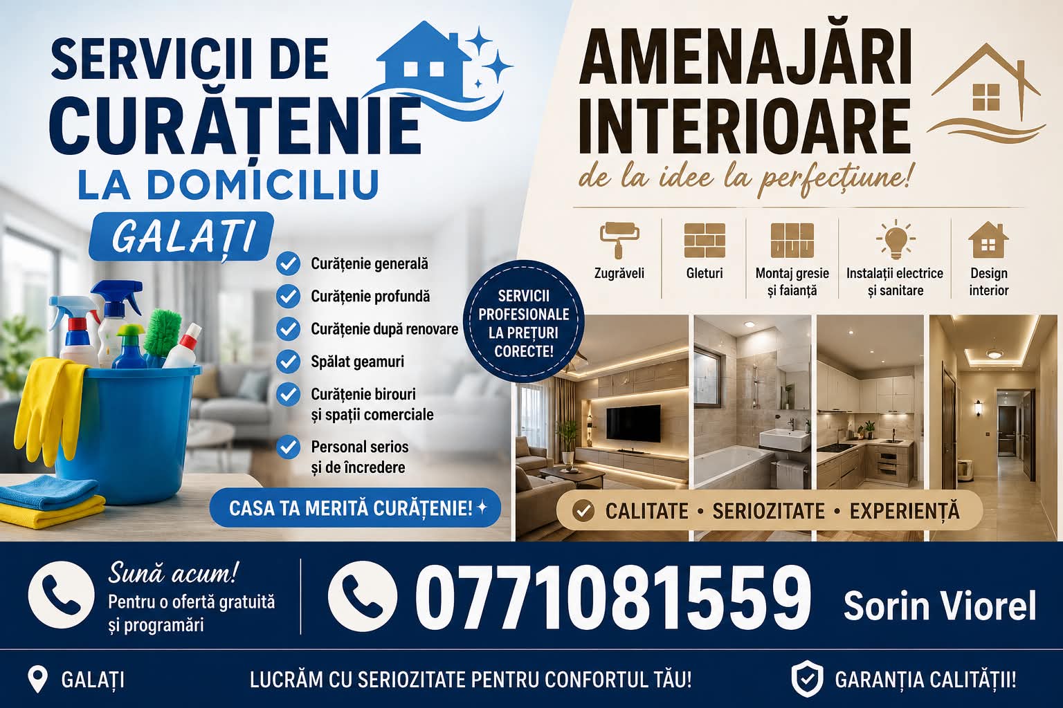 Echipa Amenajări Interioare-Exterioare Galati