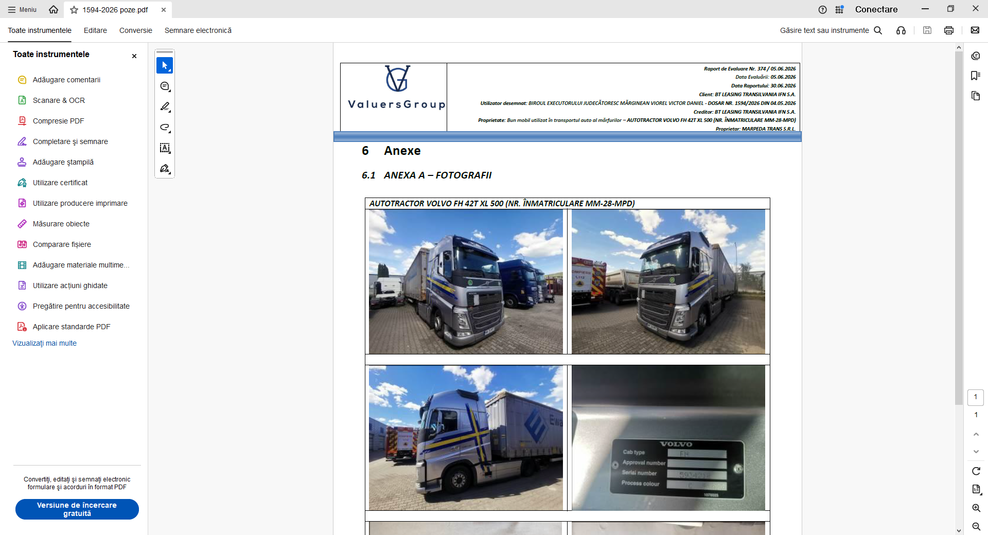 Vanzare autoutilitara VOLVO FH
