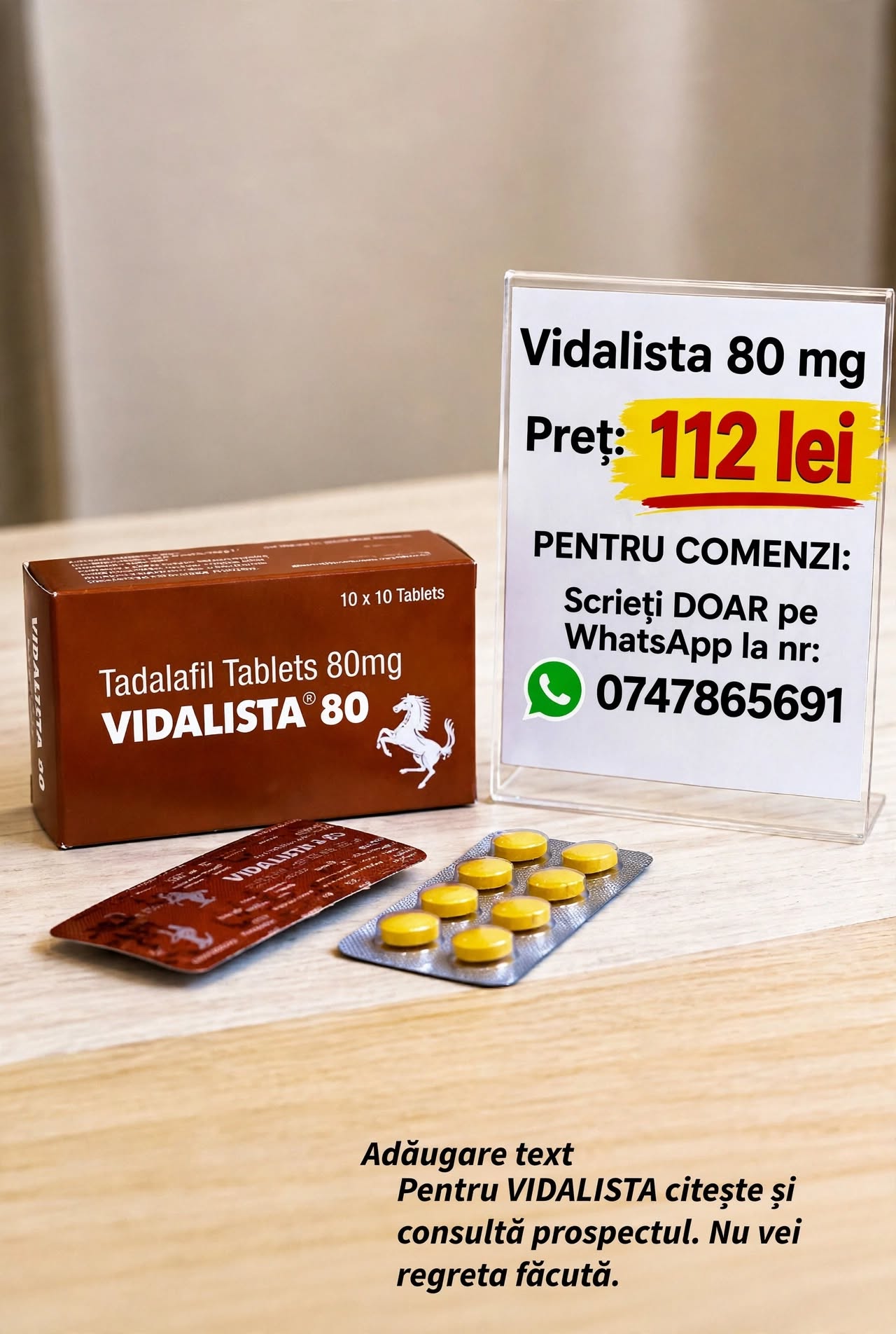 Pastile potenta Vidalista 80 mg extra puternice